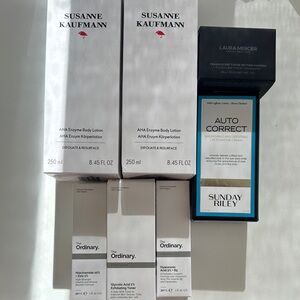 7 Item Skincare Bundle— Sunday Riley, Ordinary, Laura Mercier, Susanne Kaufmann